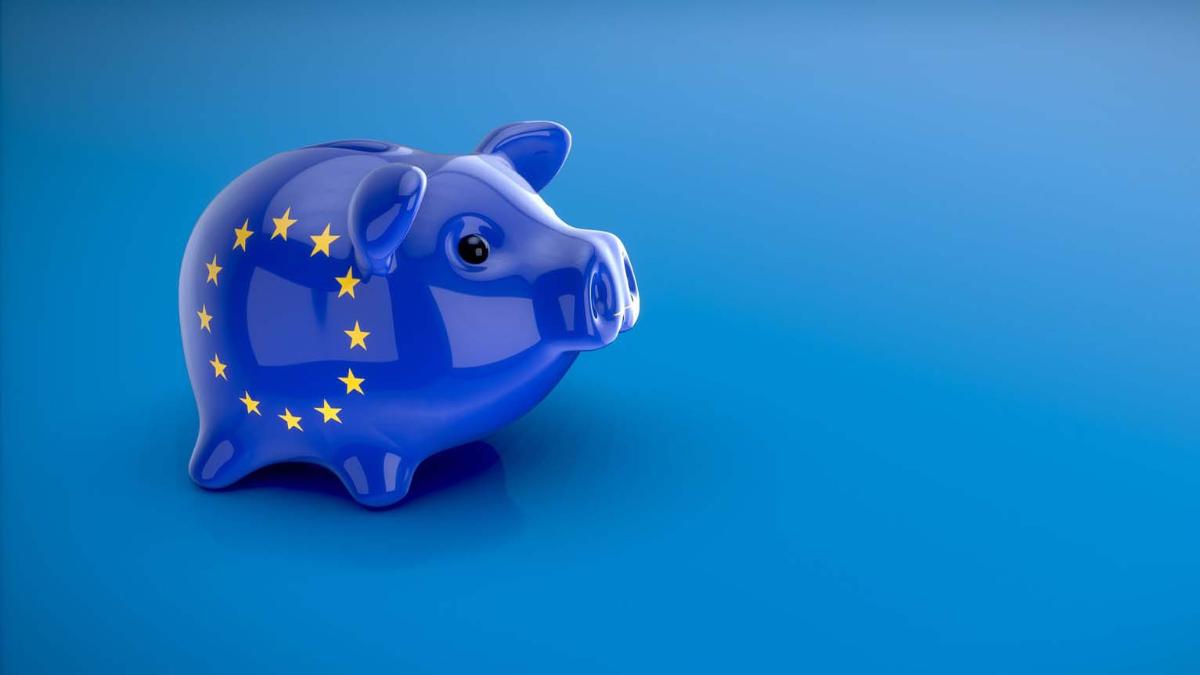 EU-aiheinen säästöpossu
