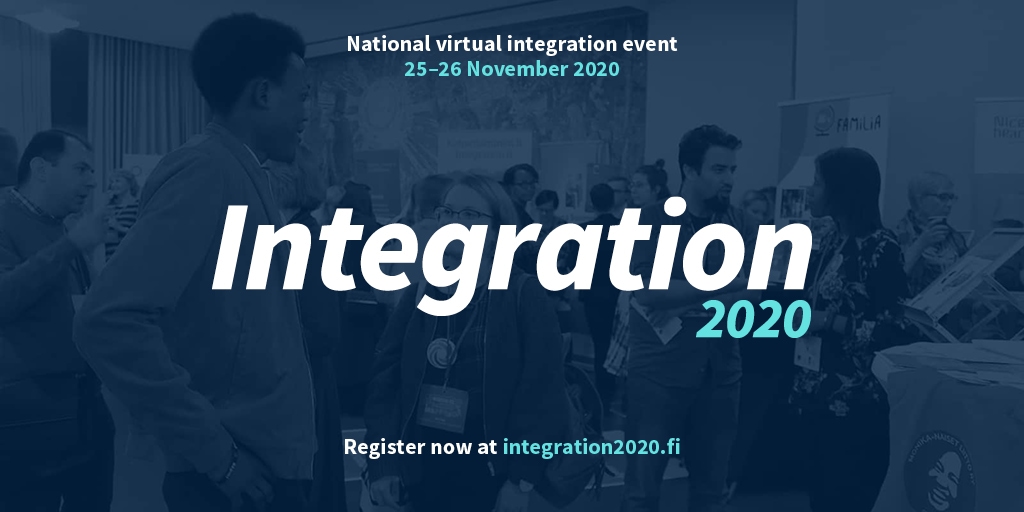 In the photo there is the logo of the event Integration 2020.